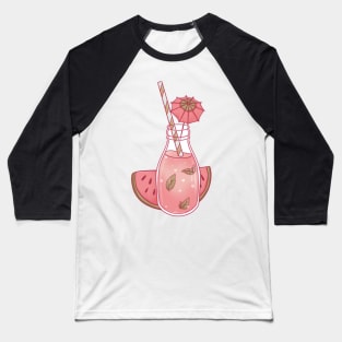 Watermelon with mint refreshment Baseball T-Shirt